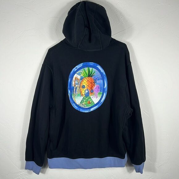 🏀🏀 NIKE KYRIE IRVING x SPONGEBOB Pineapple Club HOODIE Sweatshirt - Sz L - EUC - Picture 5 of 9
